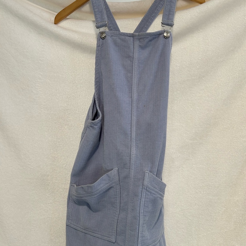 Topshop Light Blue Corduroy Jumpsuit